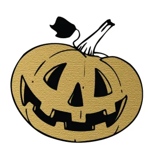 Halloween Party: Smiling Pumpkin (Gold)