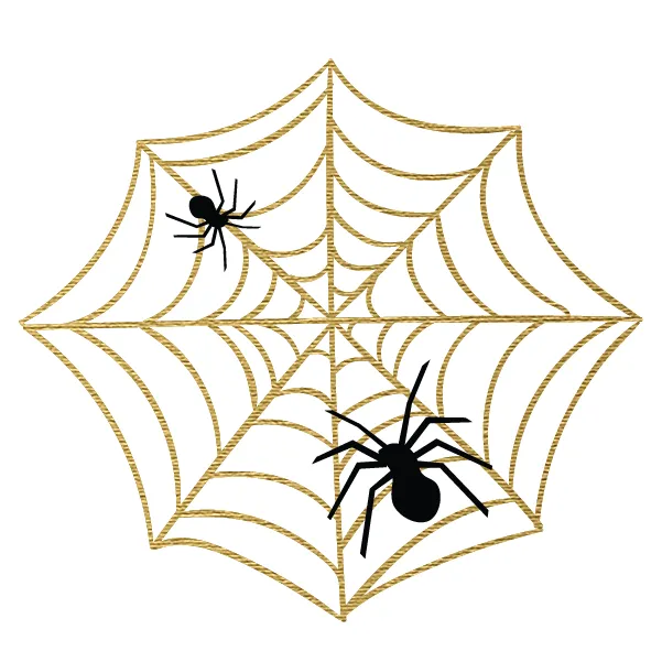 Halloween Party: Spider and Web (Gold)