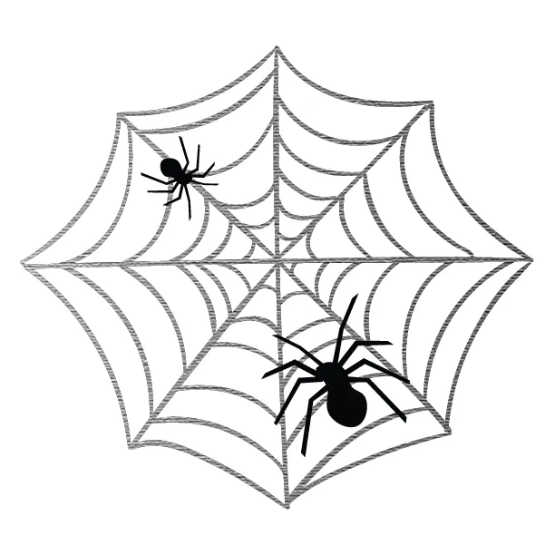 Halloween Party: Spider and Web (Silver)
