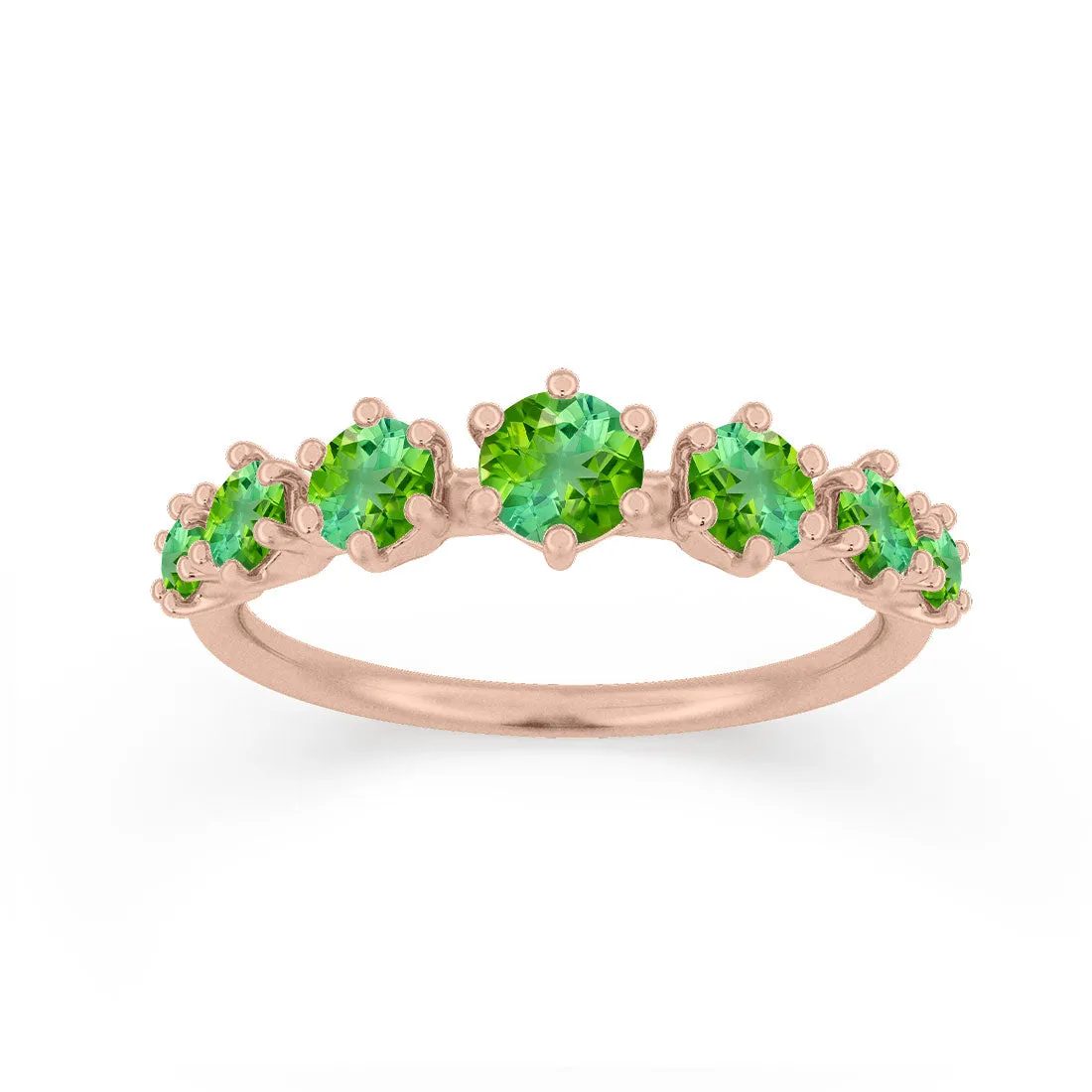 Helena Ring, Green Tourmaline