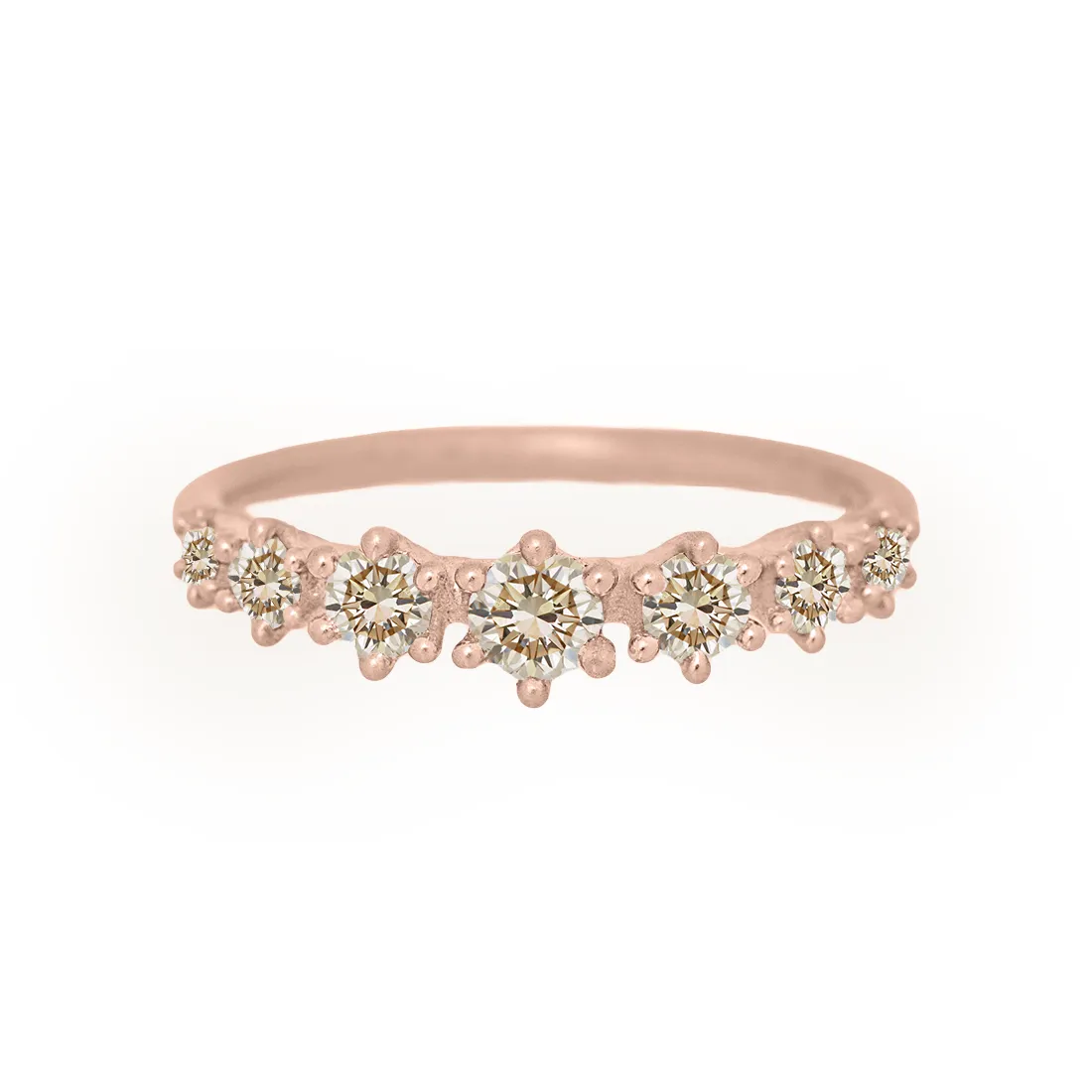 Helena Ring, petite, Champagne Diamond
