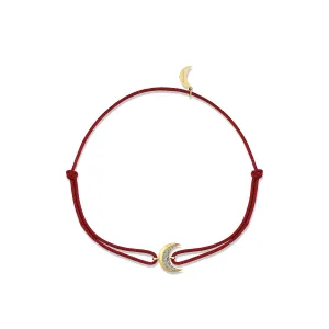 HIGH MOON BURGUNDY CORD BRACELET