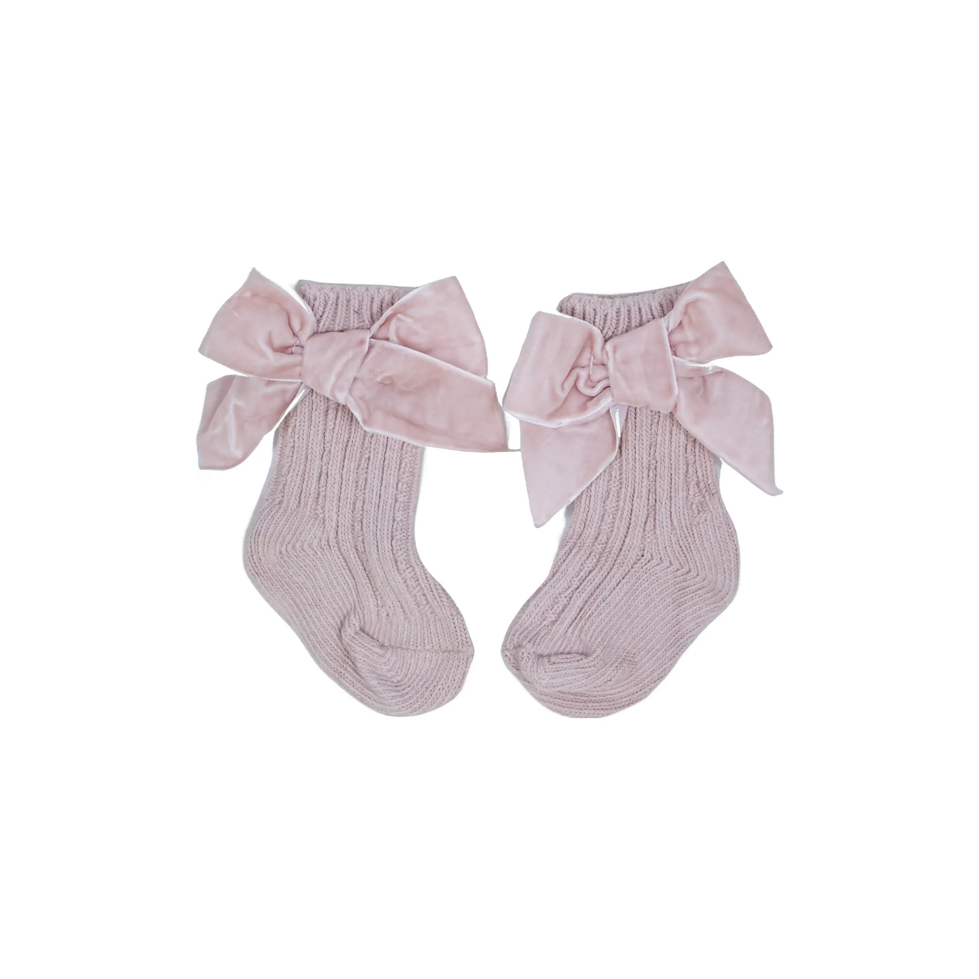 Holiday Velvet Bow Socks
