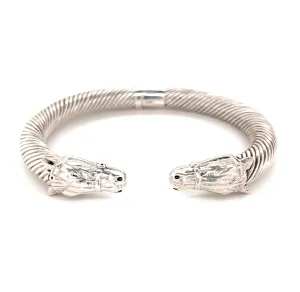 Horse Head Cable Bangle