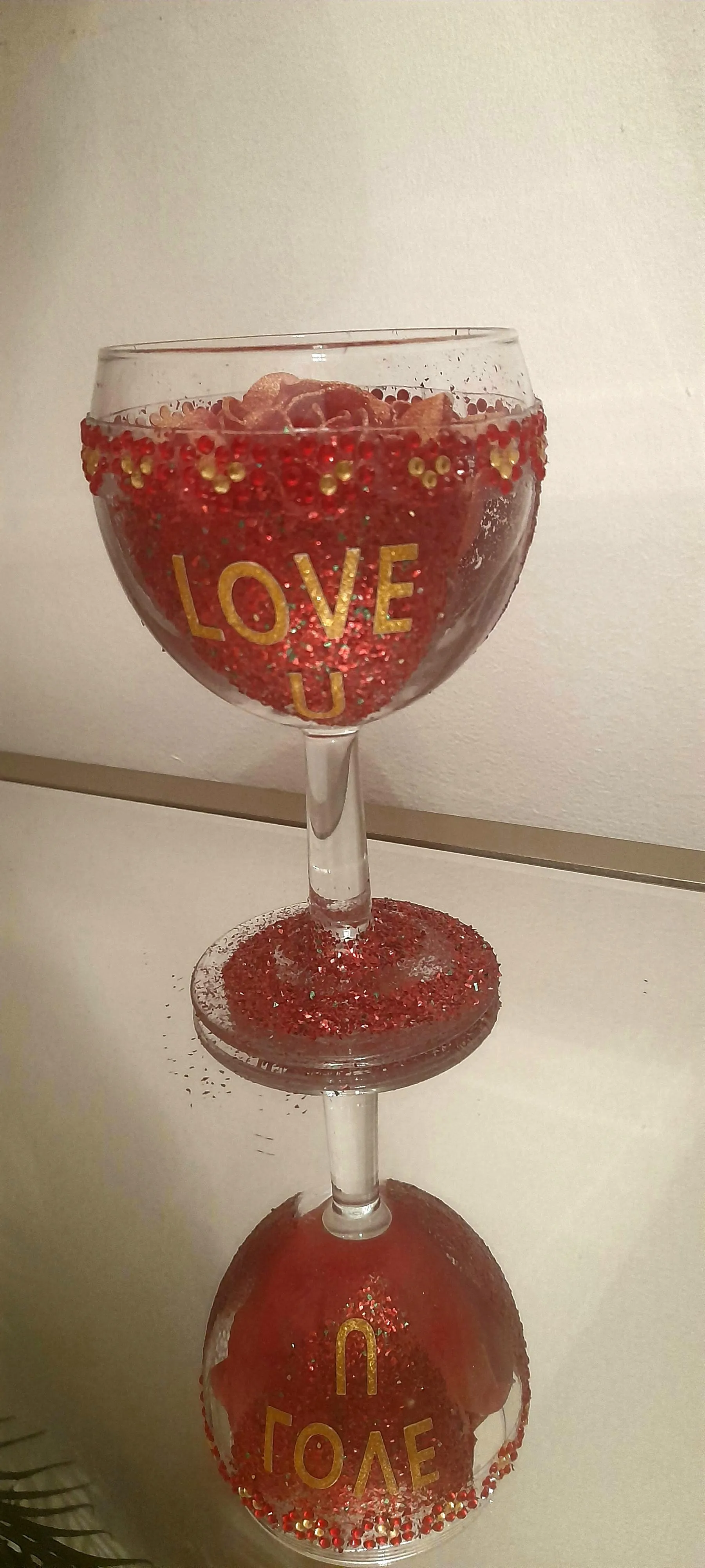 I love you glass