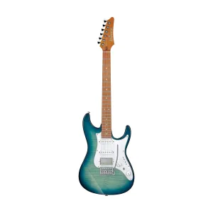 Ibanez AZ22S1F-TXB Electric Guitar, Transparent Turquoise Burst