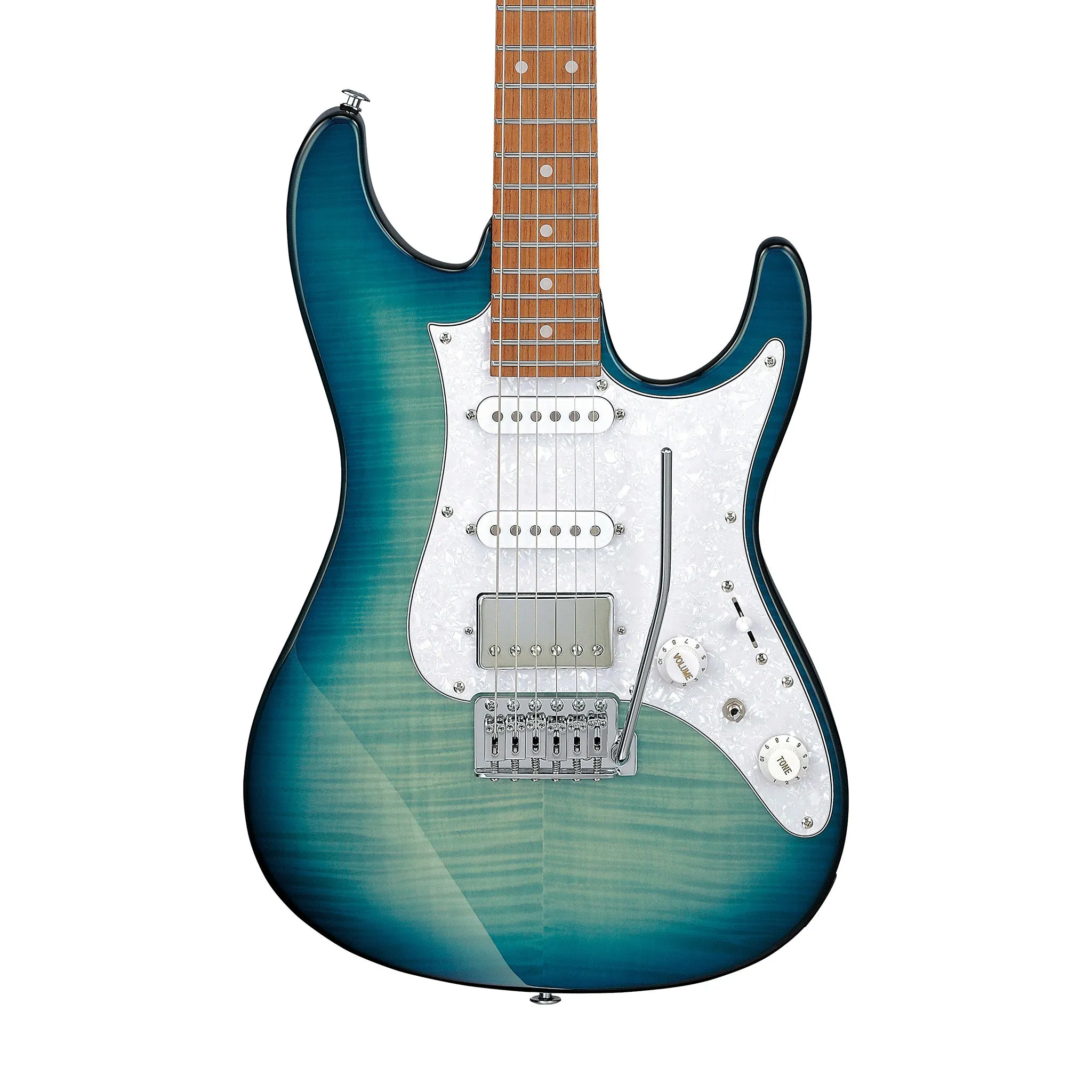 Ibanez AZ22S1F-TXB Electric Guitar, Transparent Turquoise Burst