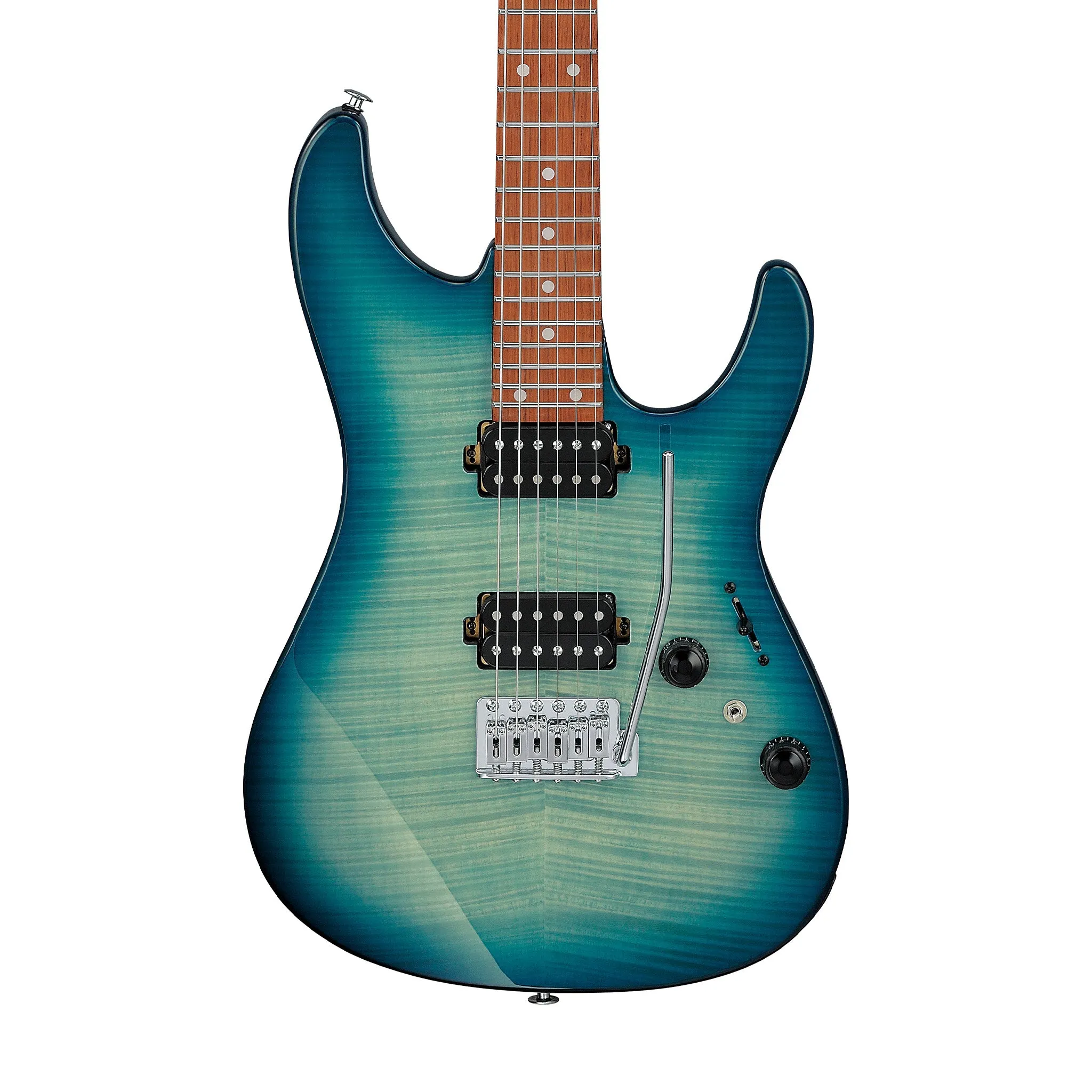 Ibanez AZ24S1F-TXB Electric Guitar, Transparent Turquoise Burst