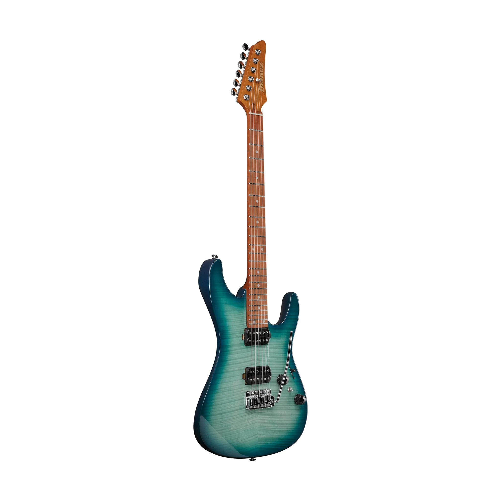 Ibanez AZ24S1F-TXB Electric Guitar, Transparent Turquoise Burst