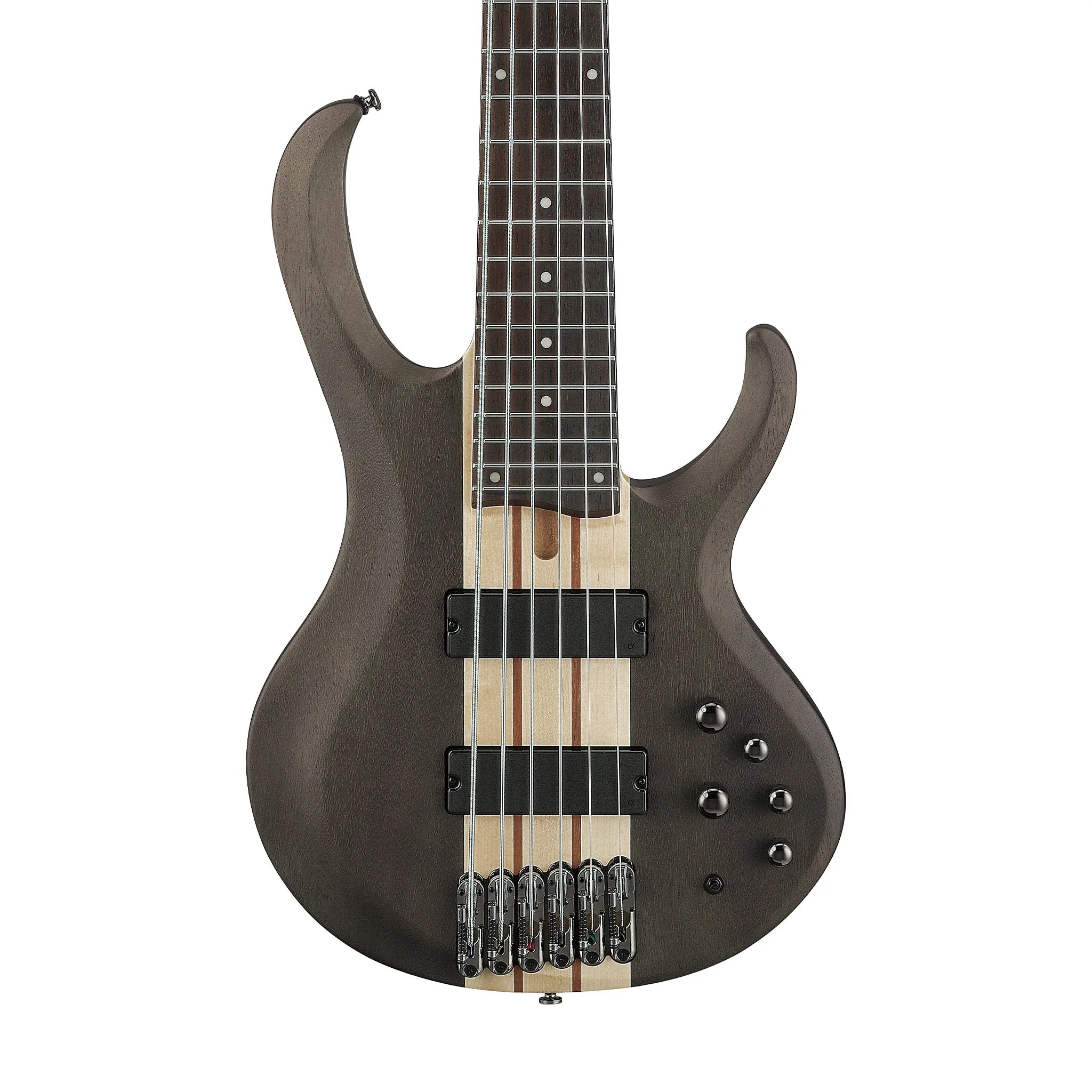 Ibanez BTB606-TGF 6-String Electric Bass Guitar, Transparent Gray Flat