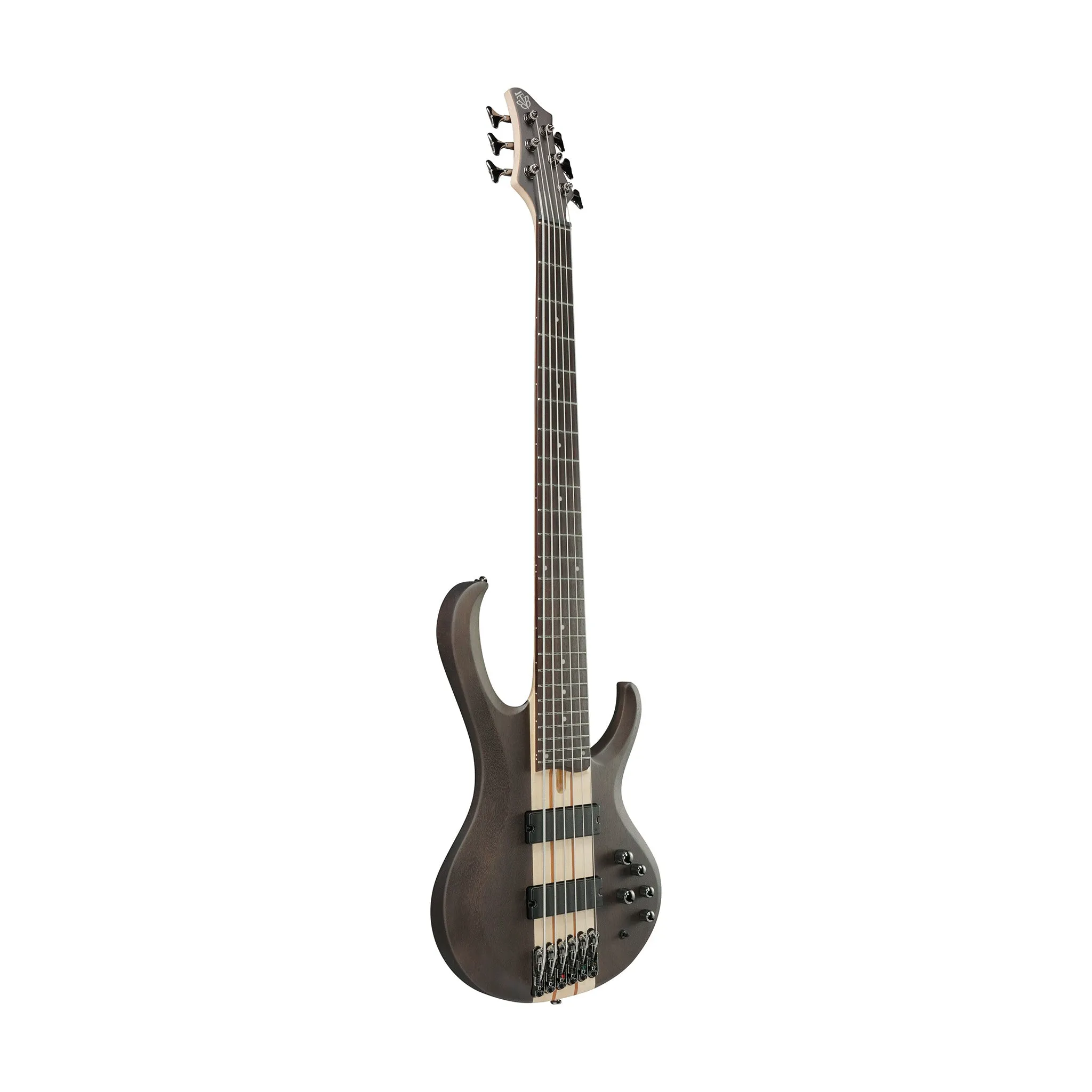Ibanez BTB606-TGF 6-String Electric Bass Guitar, Transparent Gray Flat