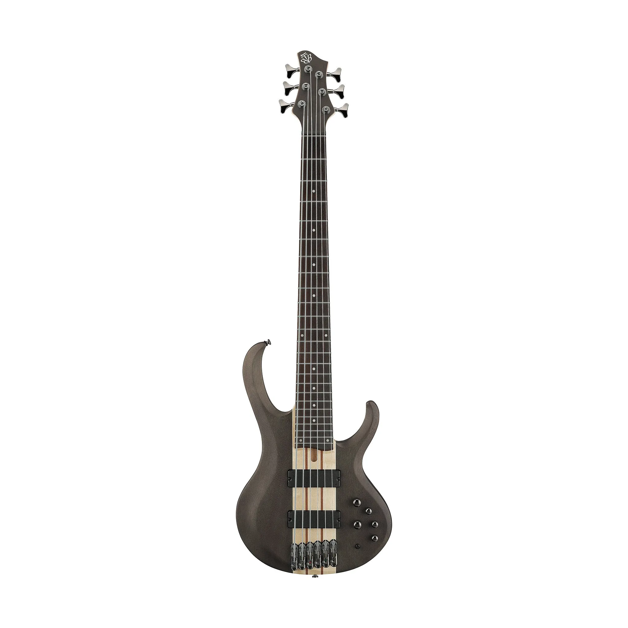 Ibanez BTB606-TGF 6-String Electric Bass Guitar, Transparent Gray Flat