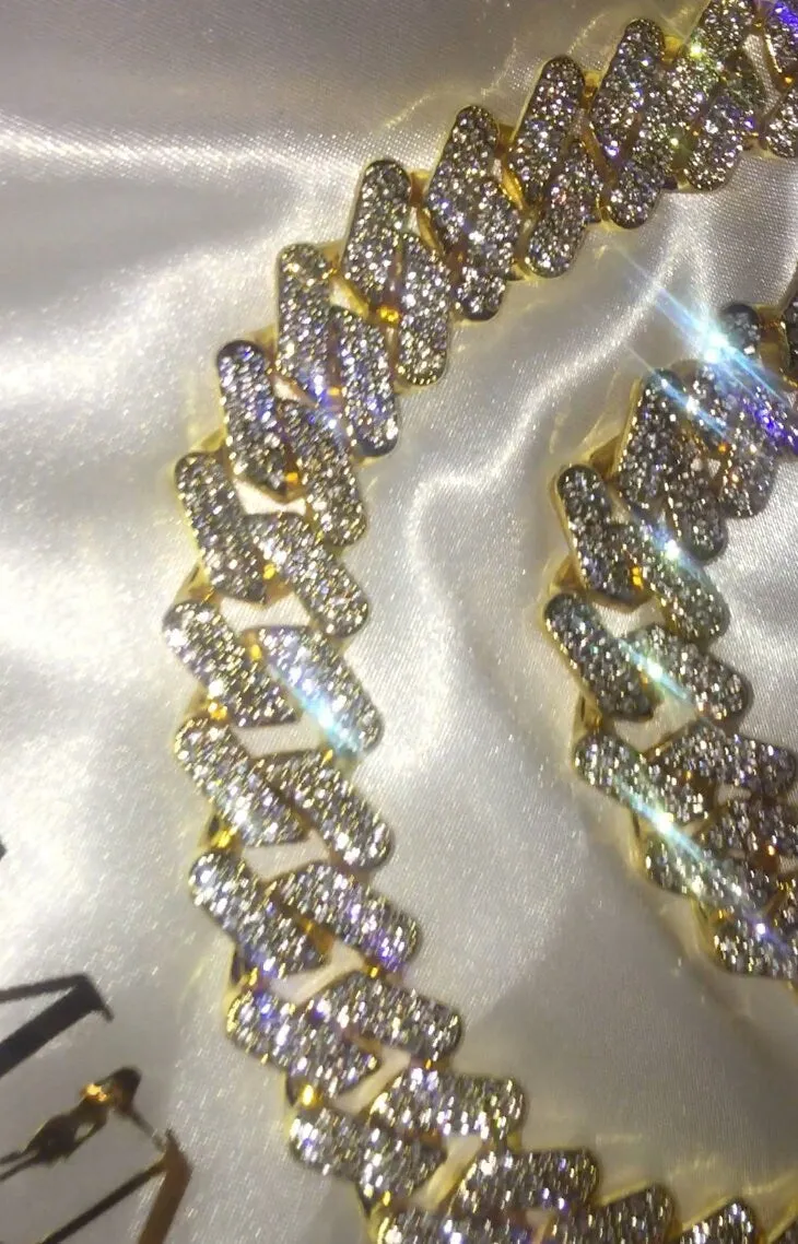 Iced Out Chain | Gold Iced Out Chain | Cuban Link Chain | Iced Cuban Chain