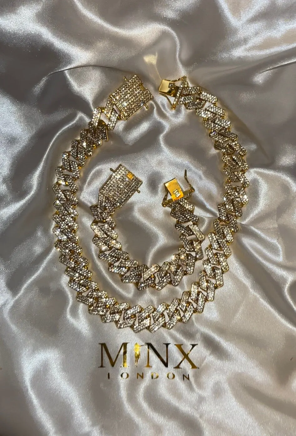 Iced Out Chain | Gold Iced Out Chain | Cuban Link Chain | Iced Cuban Chain