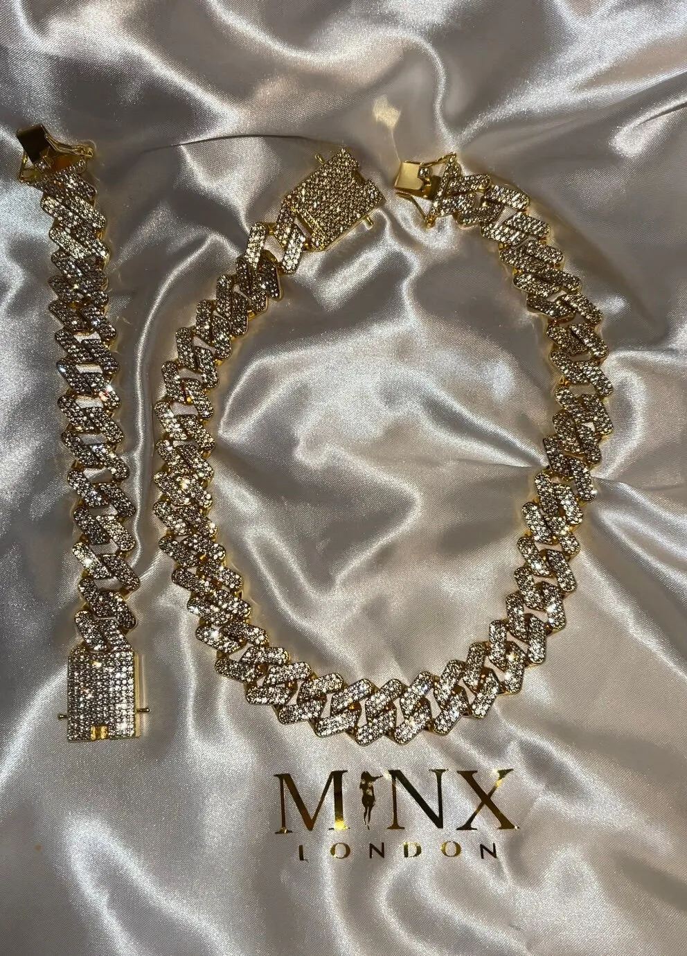 Iced Out Chain | Gold Iced Out Chain | Cuban Link Chain | Iced Cuban Chain