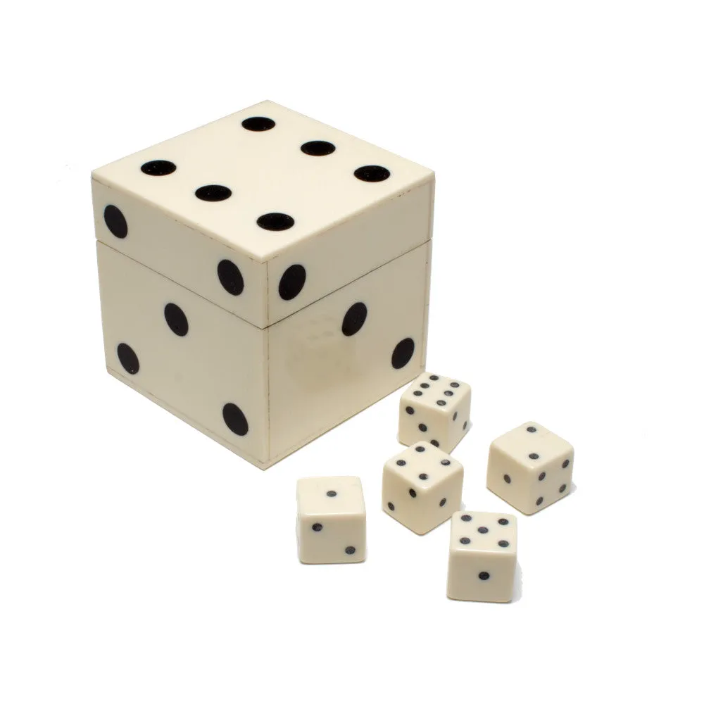 Inlaid Bone Dice Box - 2 Colors