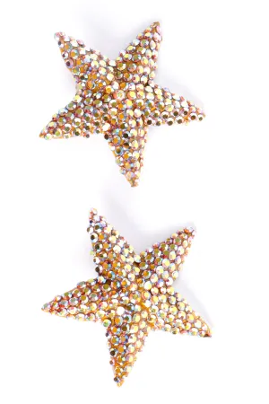 Iridescent Shining Star Earrings