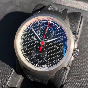 IWC Portuguese Yacht Club IW390212 Black Carbon Titanium Chronograph Volvo Ocean Race Box Papers