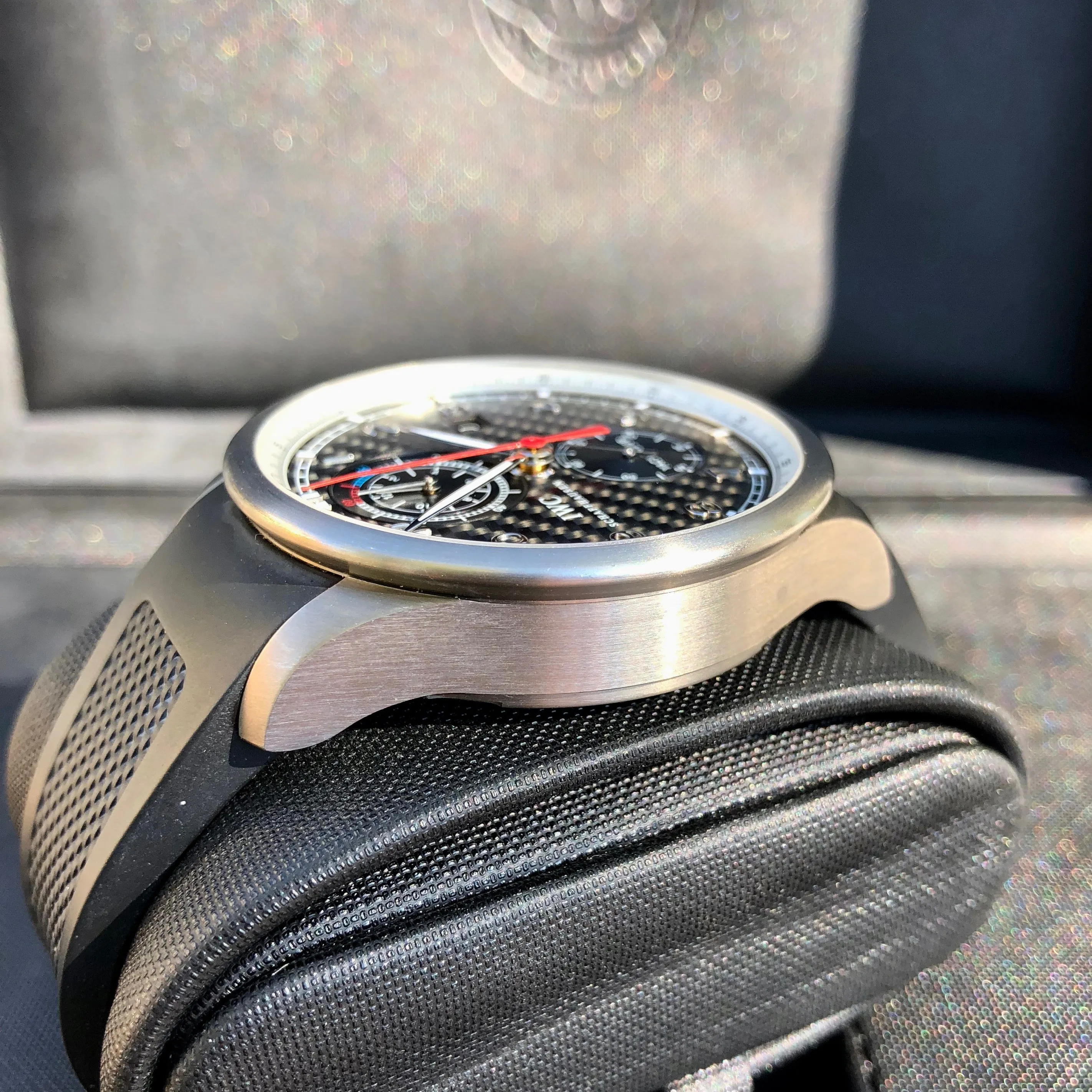 IWC Portuguese Yacht Club IW390212 Black Carbon Titanium Chronograph Volvo Ocean Race Box Papers
