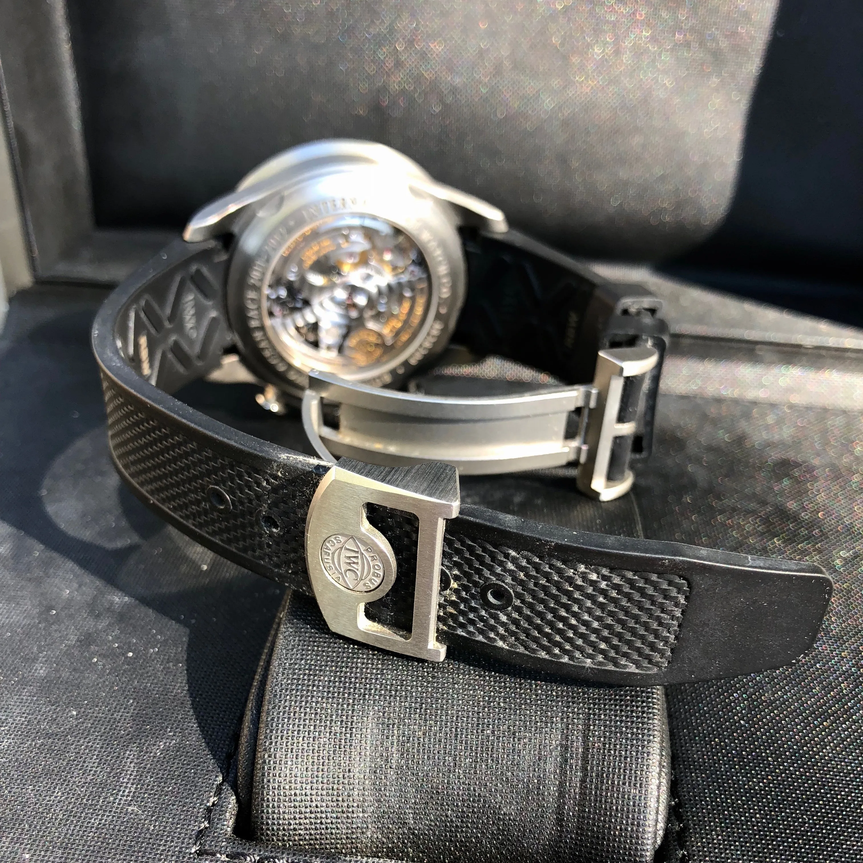 IWC Portuguese Yacht Club IW390212 Black Carbon Titanium Chronograph Volvo Ocean Race Box Papers