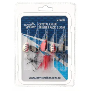 Jarvis Walker Crystal Creek Spinner Lure Bulk 5 Pack