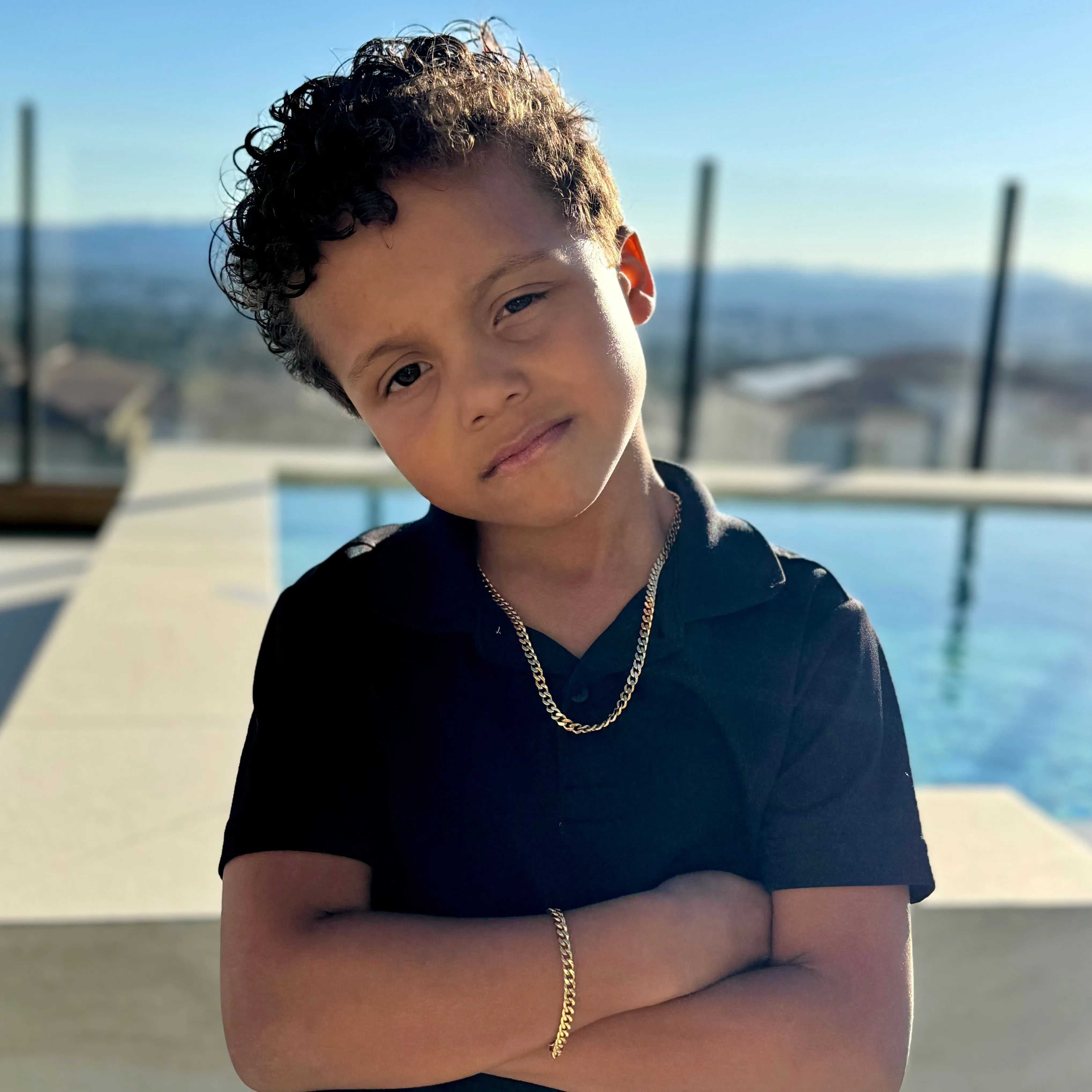 Kids' Cuban Necklace & Bracelet Set