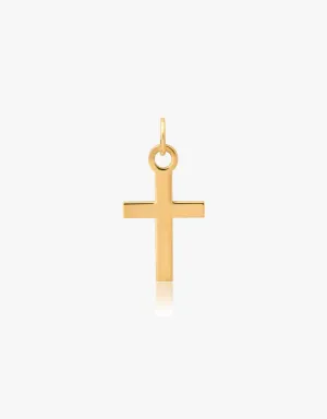 KJC Small Gold Cross Charm