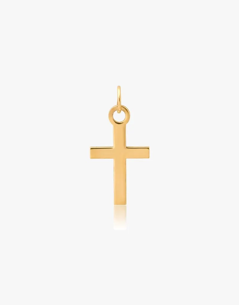 KJC Small Gold Cross Charm