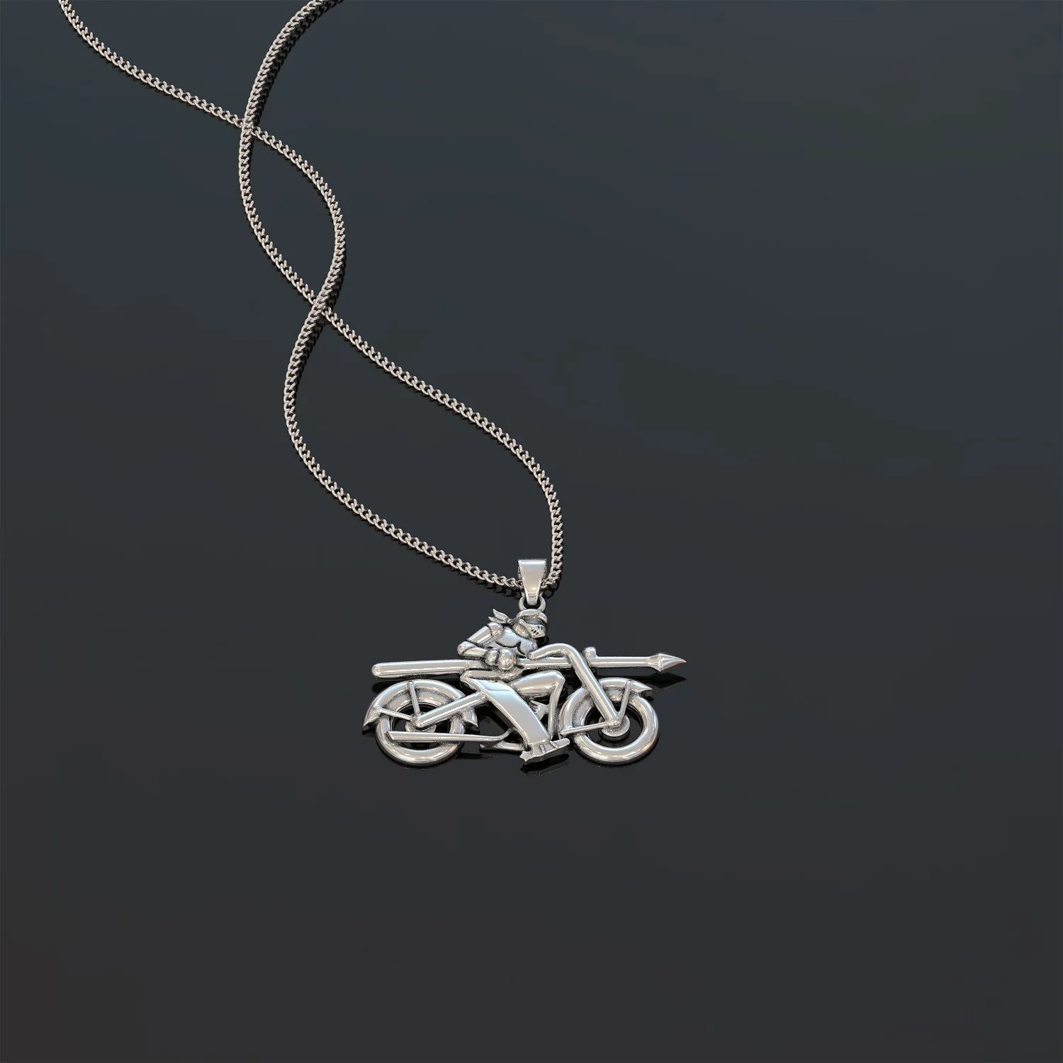 Knight In Shining Armor - Biker - Necklace