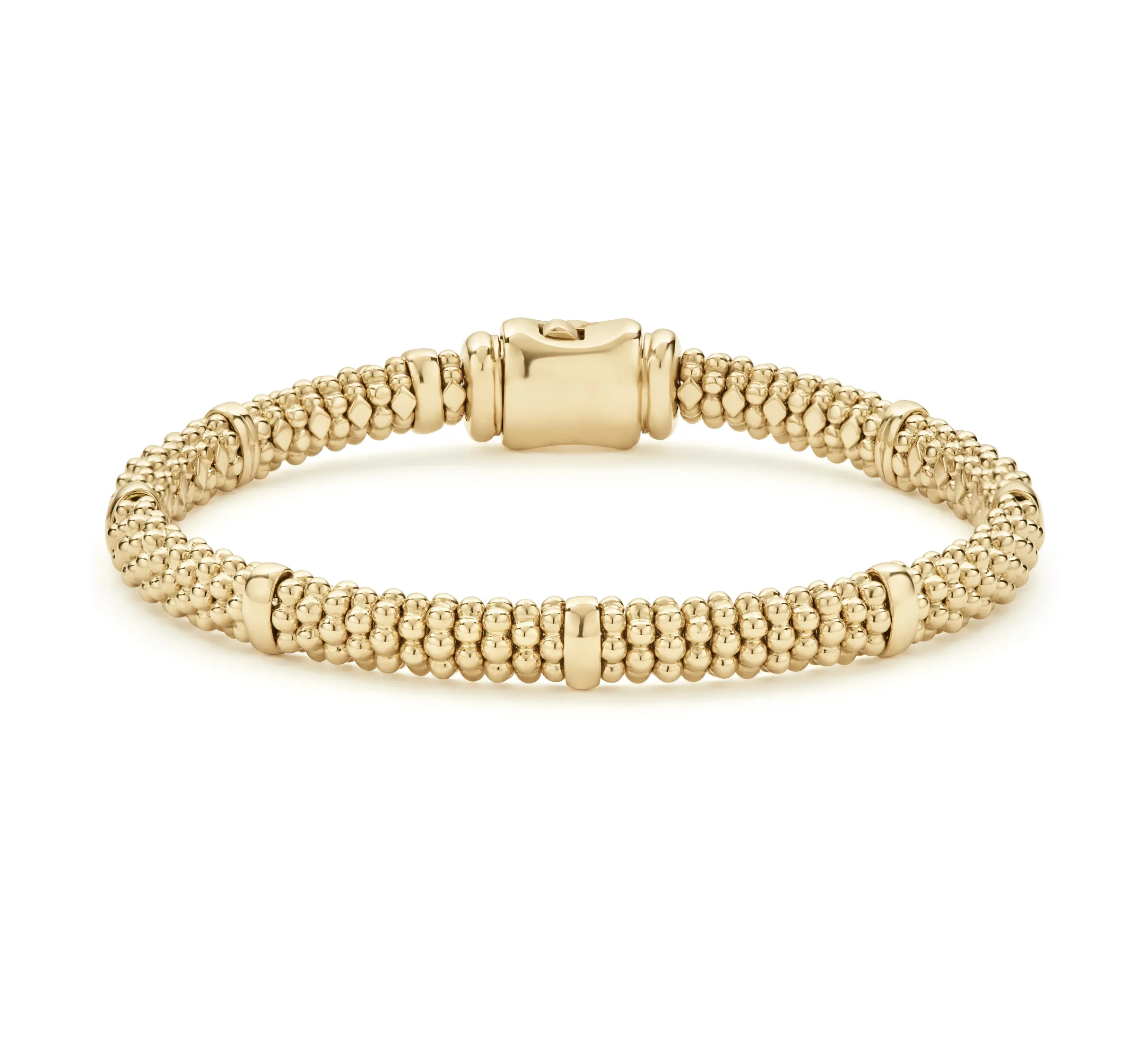 LAGOS Caviar Gold 6mm Station Bracelet
