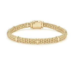 LAGOS Caviar Gold 6mm Station Bracelet