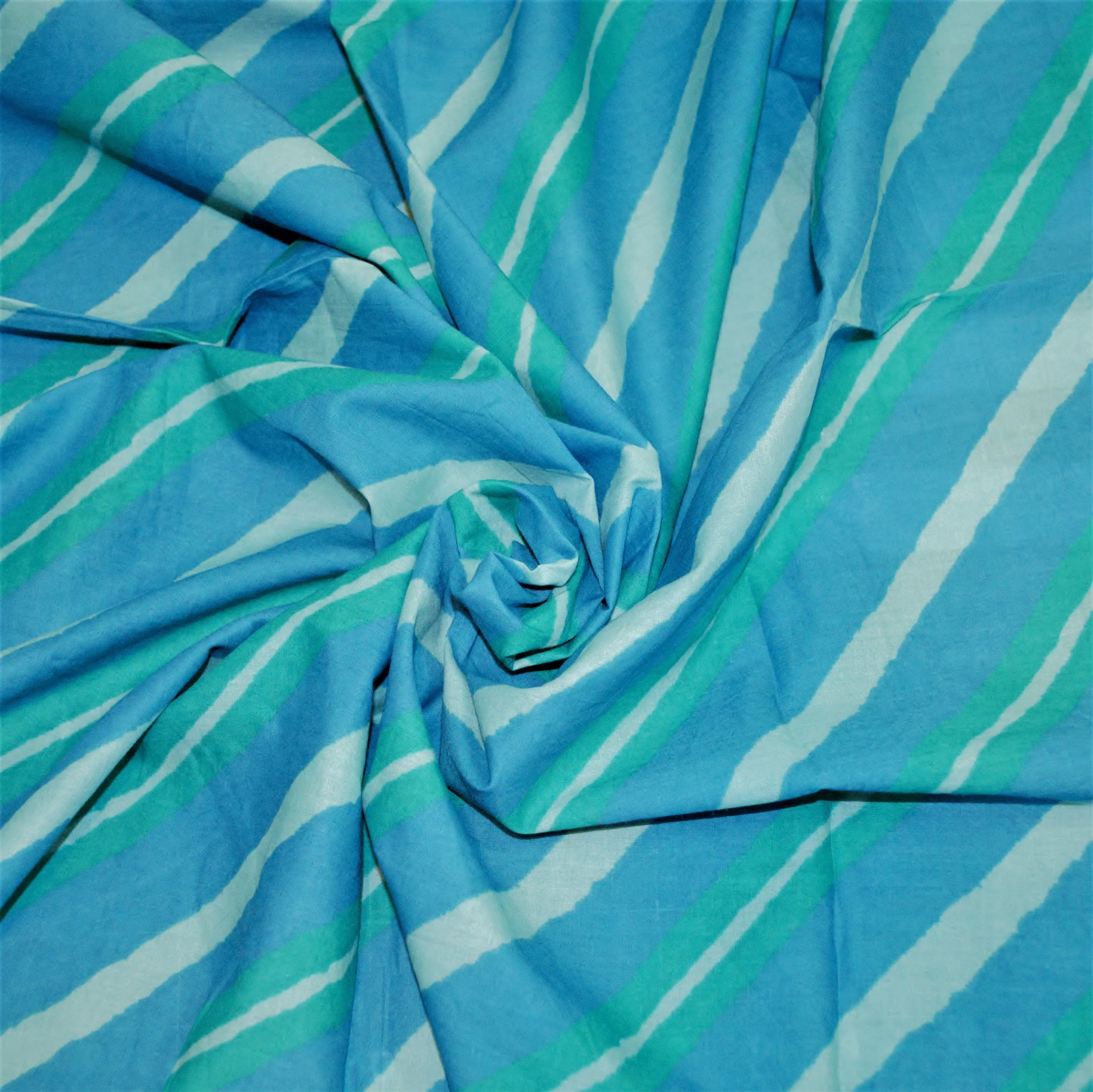 Large Blue and Green Diagonal Strips