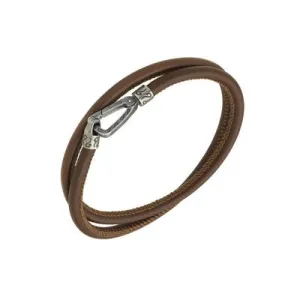 Lash Double Wrap Leather Bracelet