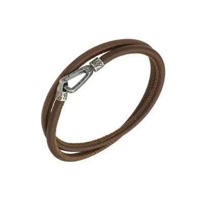 Lash Double Wrap Leather Bracelet
