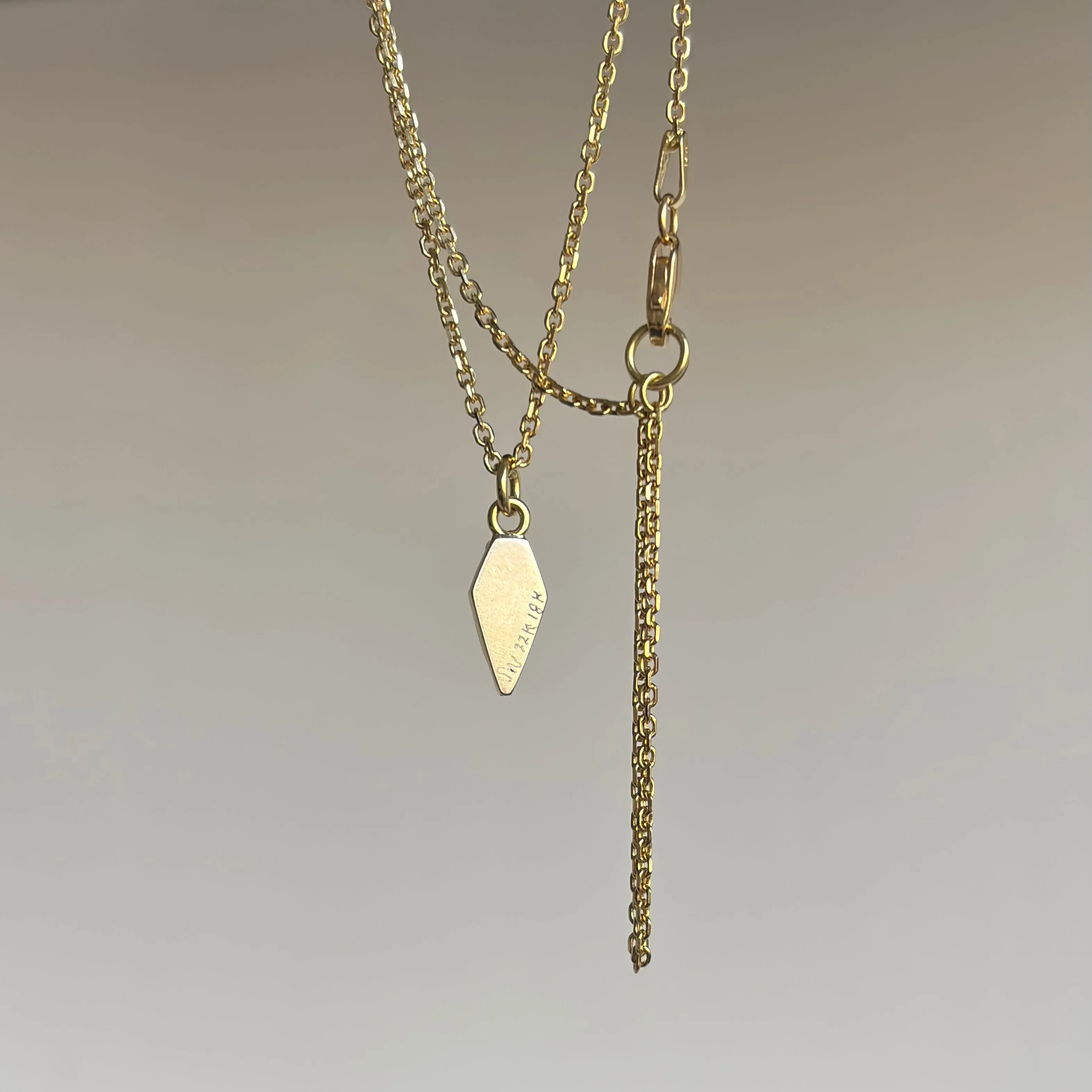 Light Champagne Diamond Spike Pendant