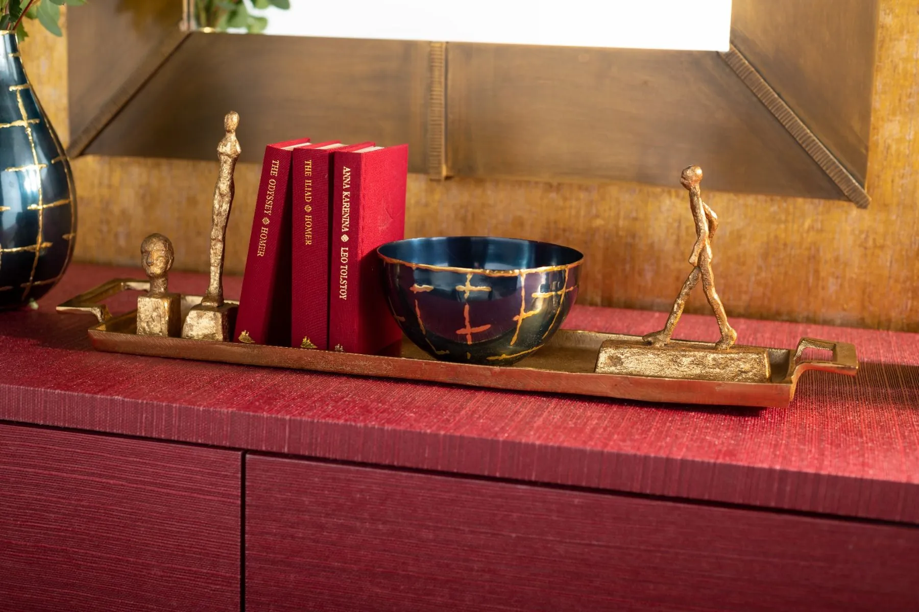 Loom Small Bowl / Anthracite and Brass