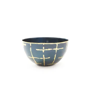 Loom Small Bowl / Anthracite and Brass