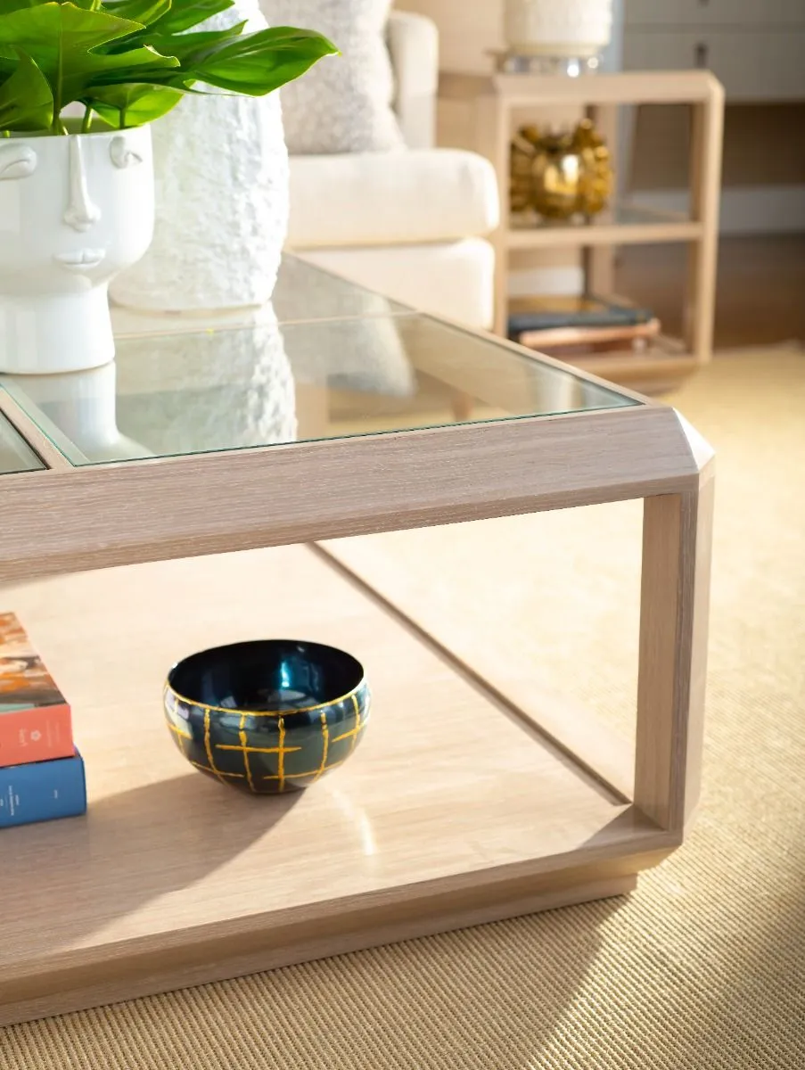 Loom Small Bowl / Anthracite and Brass