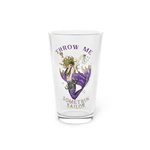 Mardi Gras Pint Glass, 16oz
