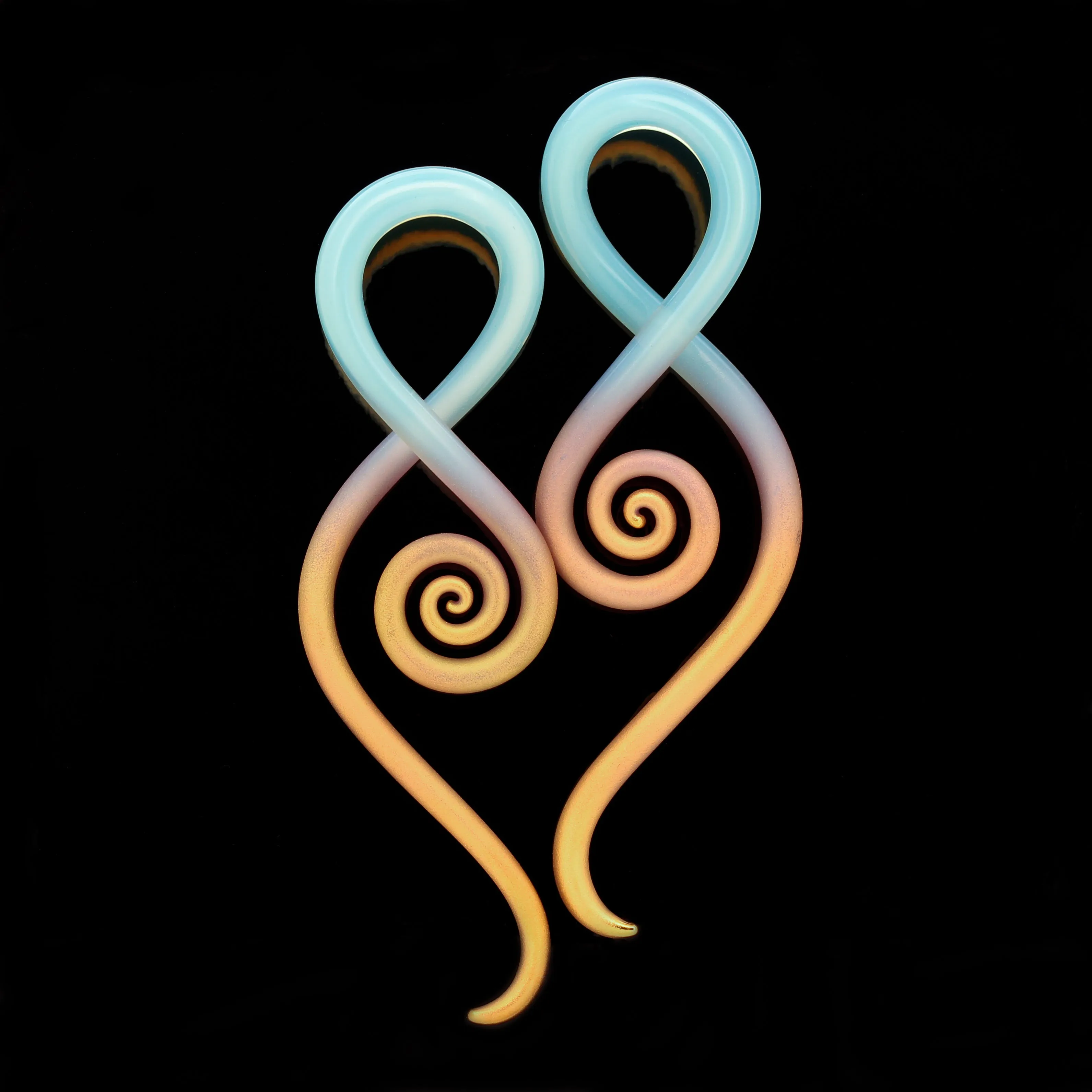 Matte 22kt Yellow Gold   Blue Slyme Squids - 6g (4mm)