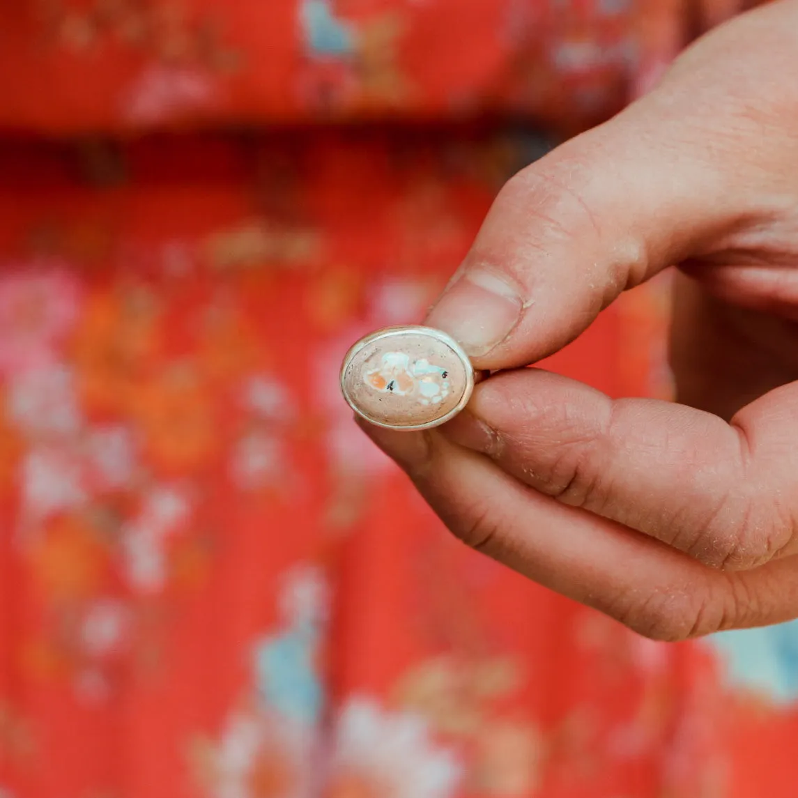 Mexican Opal Latitude Ring #12 - Size 6
