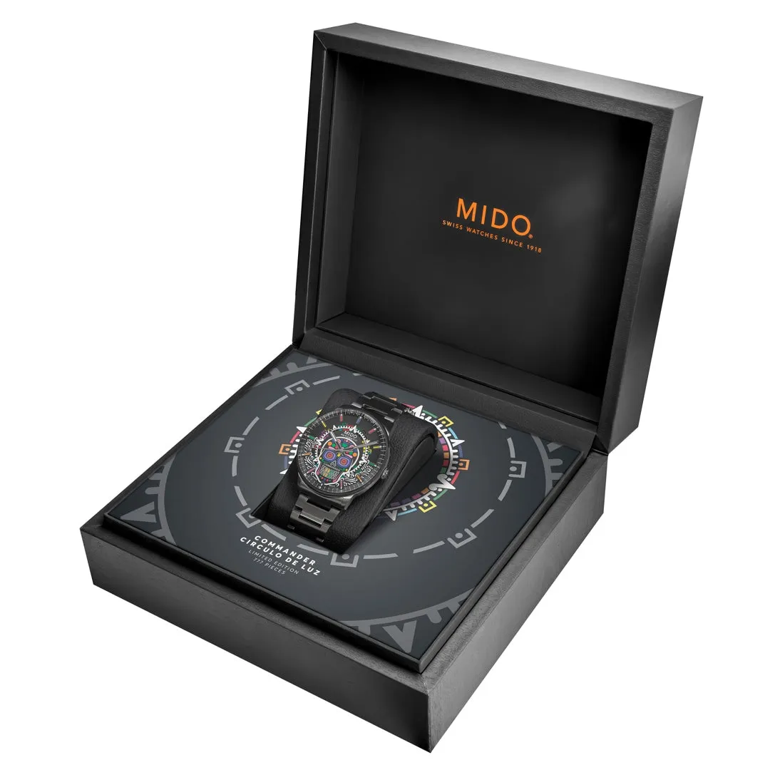 MIDO Commander Círculo de Luz 2024 Limited Edition Black PVD Automatic Watch M021.626.33.051.01