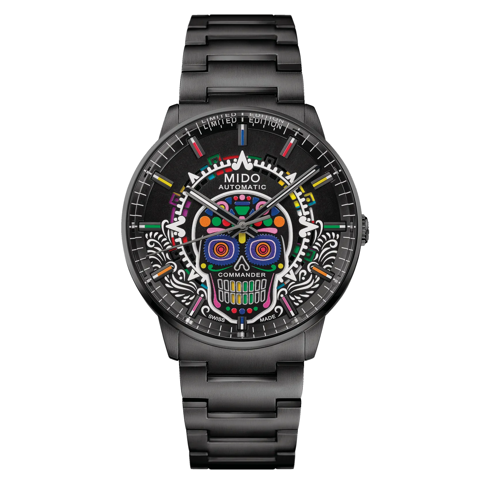 MIDO Commander Círculo de Luz 2024 Limited Edition Black PVD Automatic Watch M021.626.33.051.01