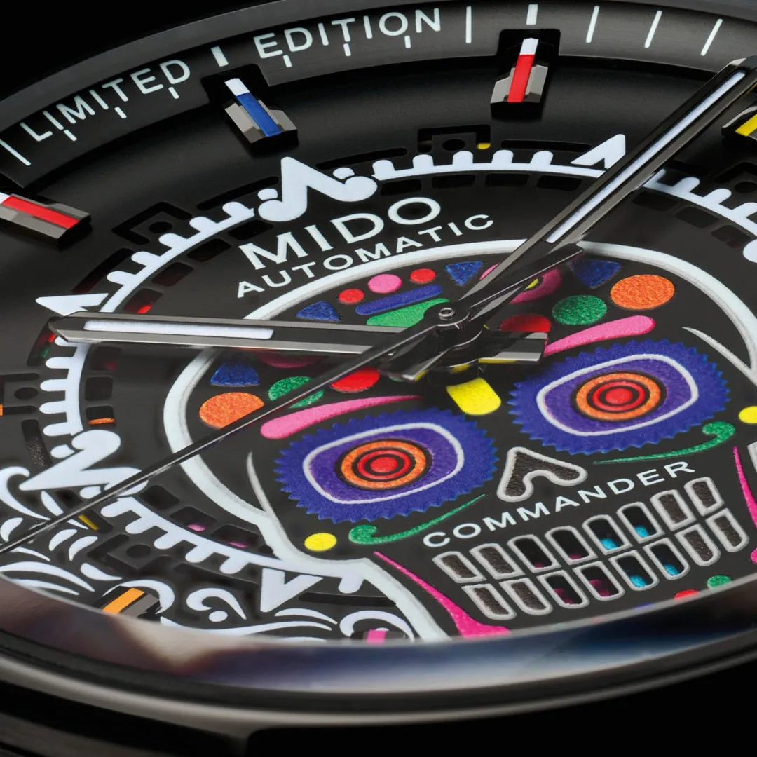 MIDO Commander Círculo de Luz 2024 Limited Edition Black PVD Automatic Watch M021.626.33.051.01