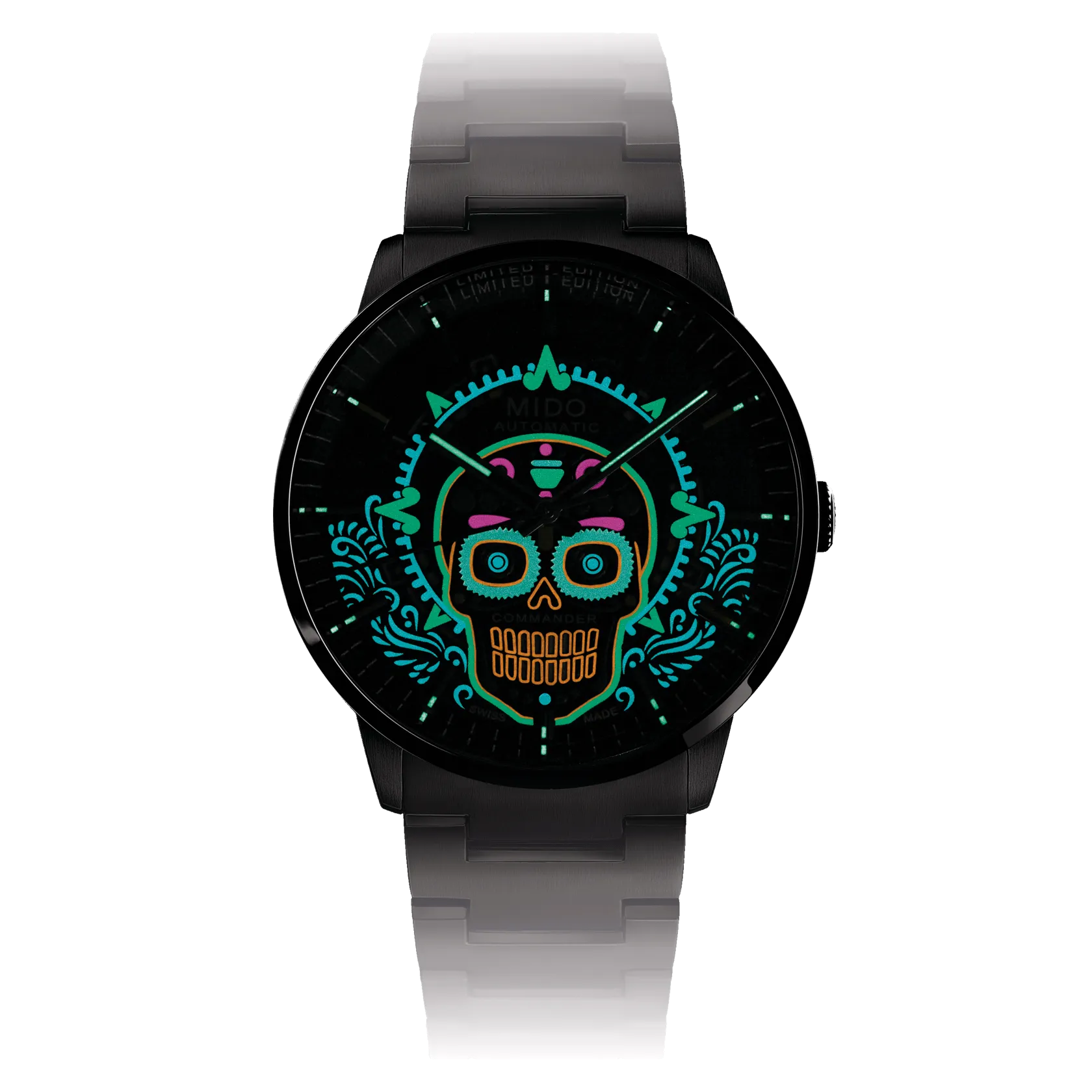 MIDO Commander Círculo de Luz 2024 Limited Edition Black PVD Automatic Watch M021.626.33.051.01