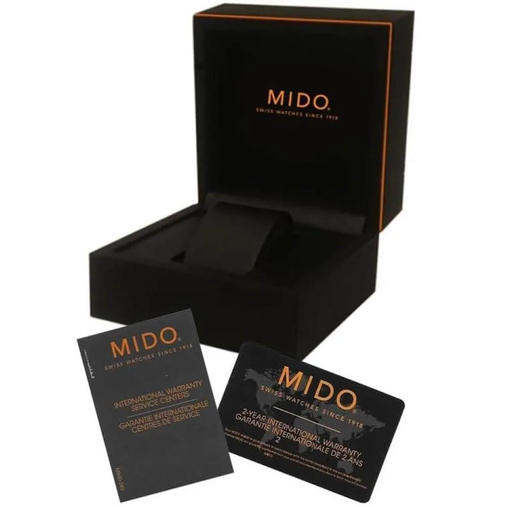 Mido watch commander chronometer consc 40mm Automatic blue steel m021.431.11.041.00