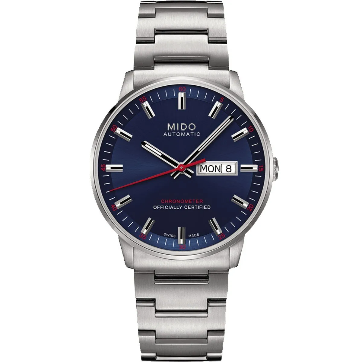 Mido watch commander chronometer consc 40mm Automatic blue steel m021.431.11.041.00