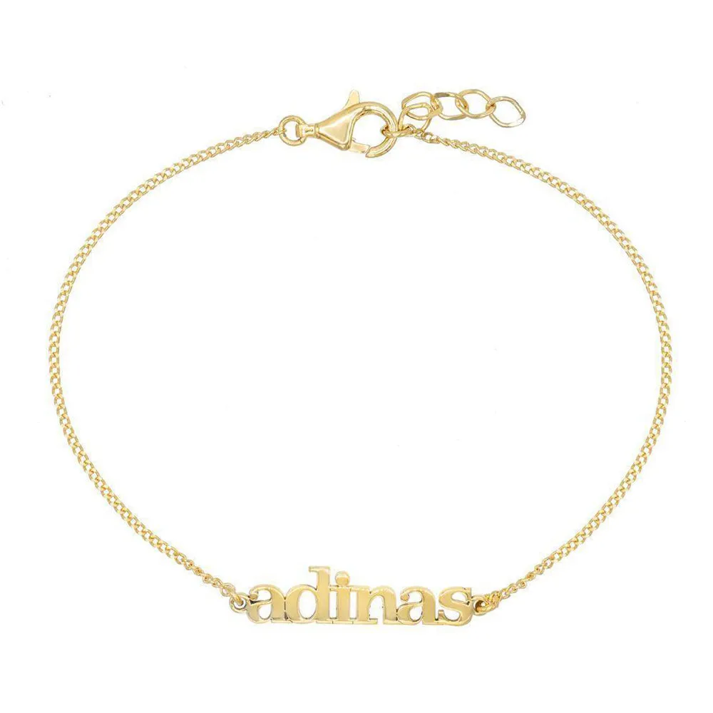 Mini Lowercase Nameplate Bracelet