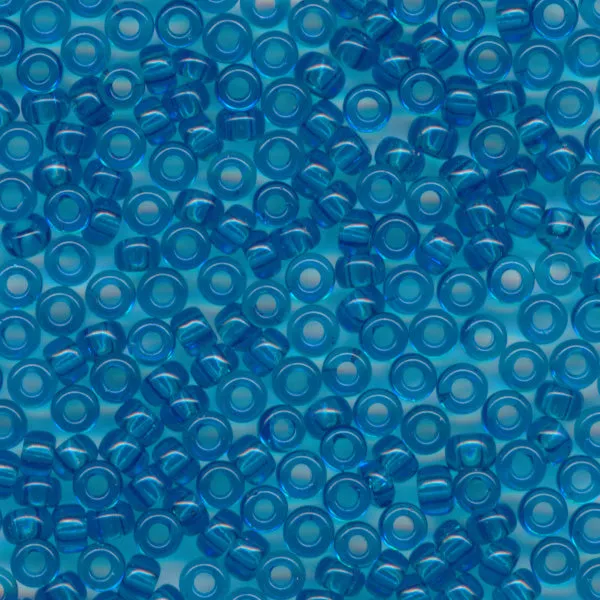 MIYUKI Round Rocaille Seed Beads #149 Capri Blue (Transparent)