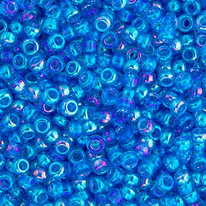 Miyuki Seed Bead 11/0 apx.22g Blue Azure Transparent AB